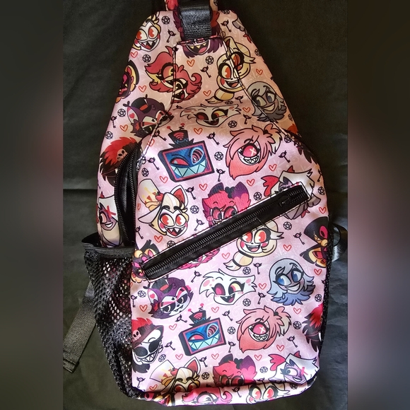 Hazbin Hotel Bookbag Backpack New - Angel Alastor Husk etc - Picture 7 of 11